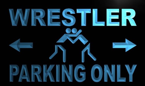 Wrestler Parking Only Neon Light Sign